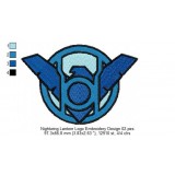 Nightwing Lantern Logo Embroidery Design 02